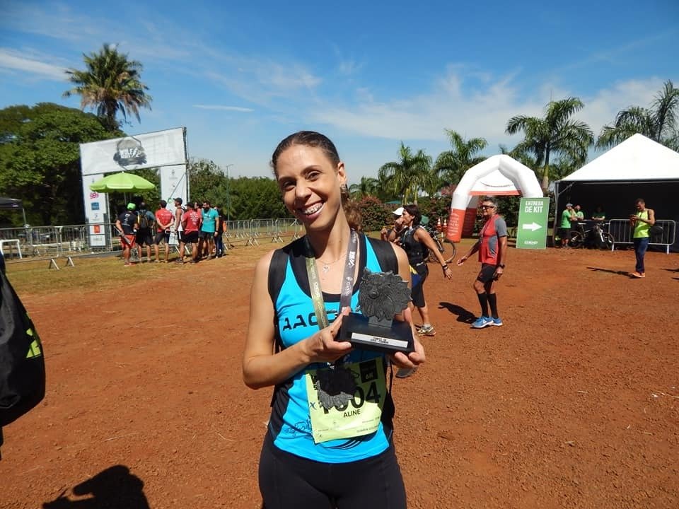 Aline foi o grande destaque da equipe nessa prova