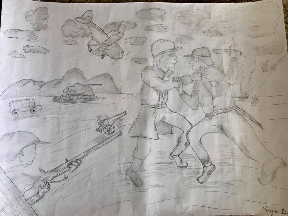 Desenho do aluno 3º colocado no concurso