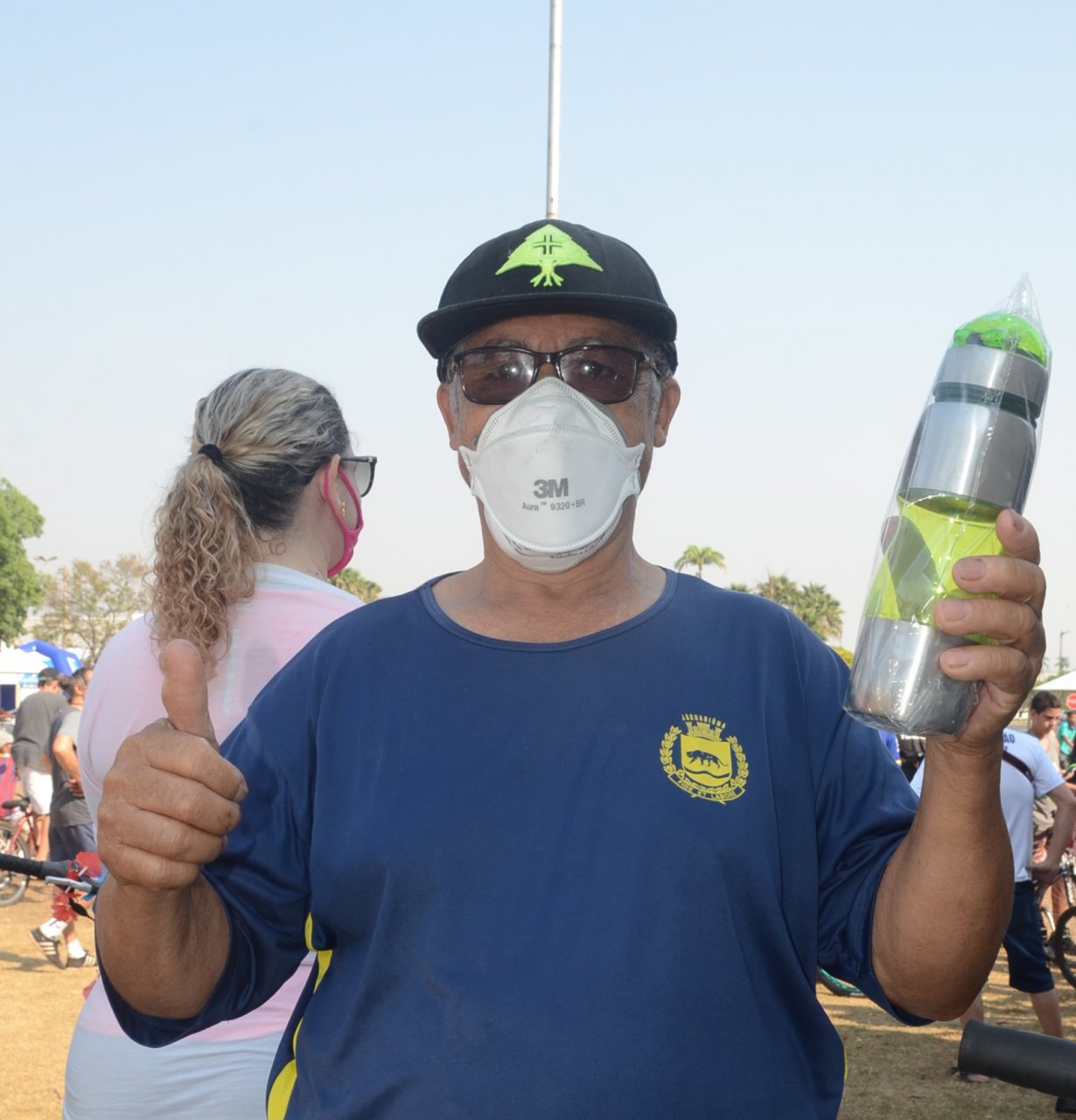 Jos foi o participante mais idoso do passeio (Foto Gislaine Mathias)