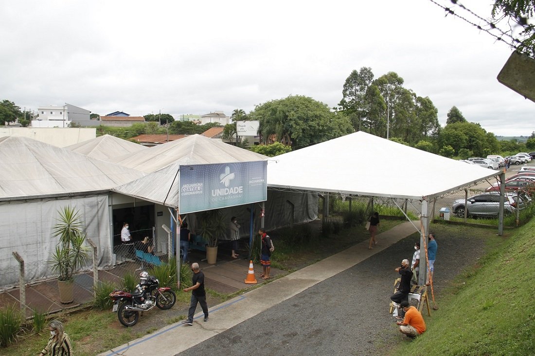 Unidade de Campanha está concentrando os casos de gripe e de Covid (Foto Ivair Oliveira)