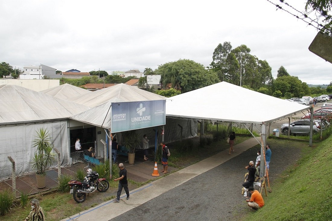 Unidade de Campanha est concentrando os casos de gripe e de Covid (Foto Ivair Oliveira)