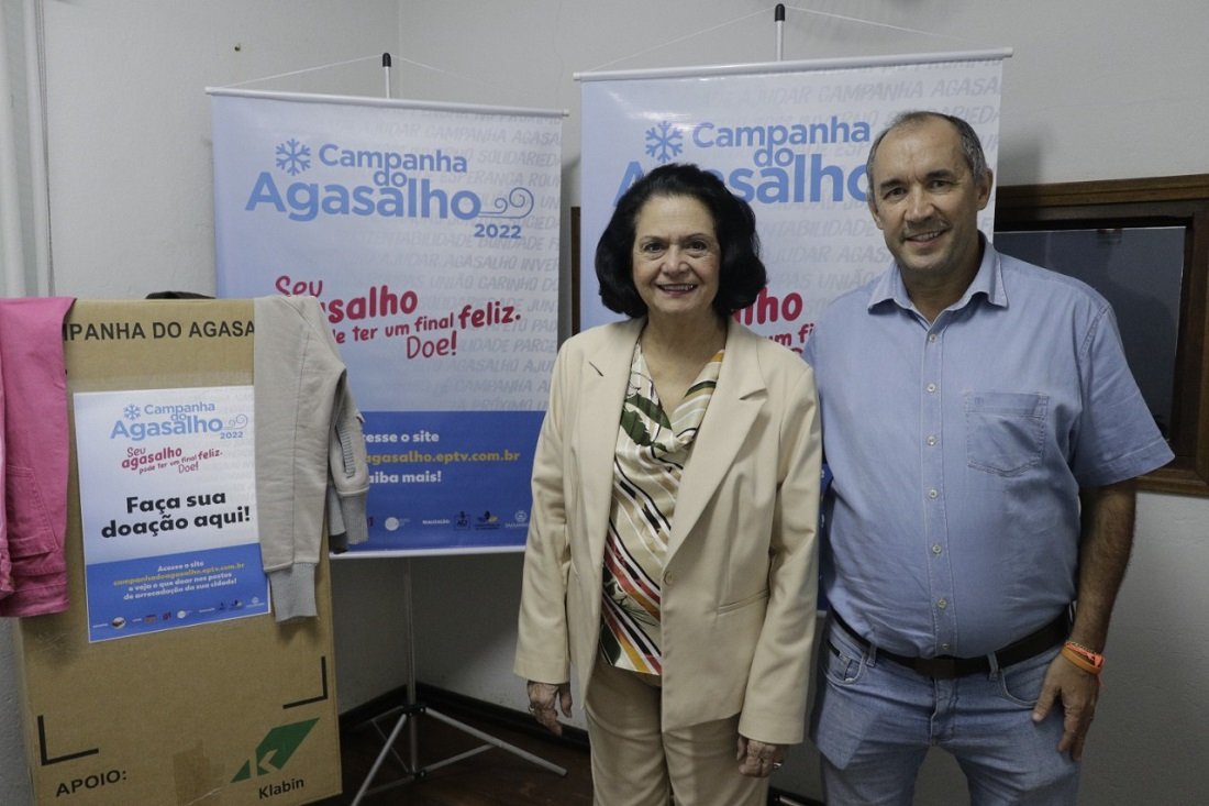 Flora Reis e Joo Rodrigues durante lanamento da campanha (Foto Samuel Oliveira)