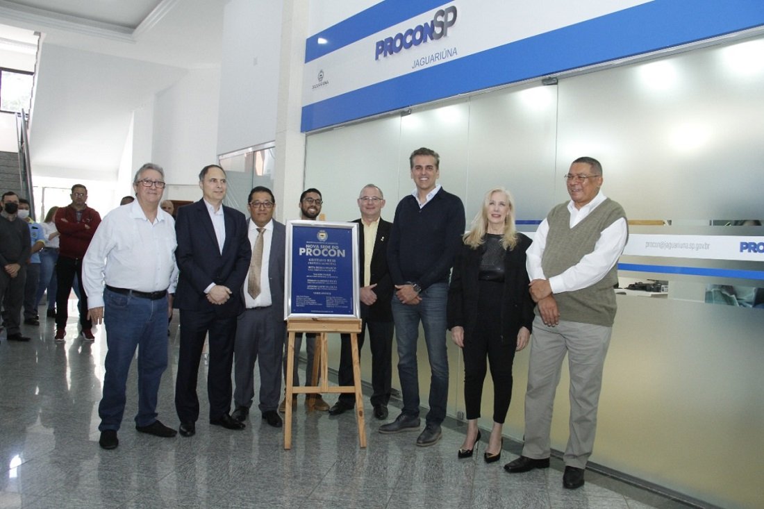 Autoridades participaram da inauguração da nova sede do Procon (Foto Ivair Oliveira)