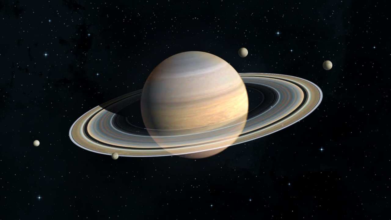 Saturno é uma das atrações deste mês