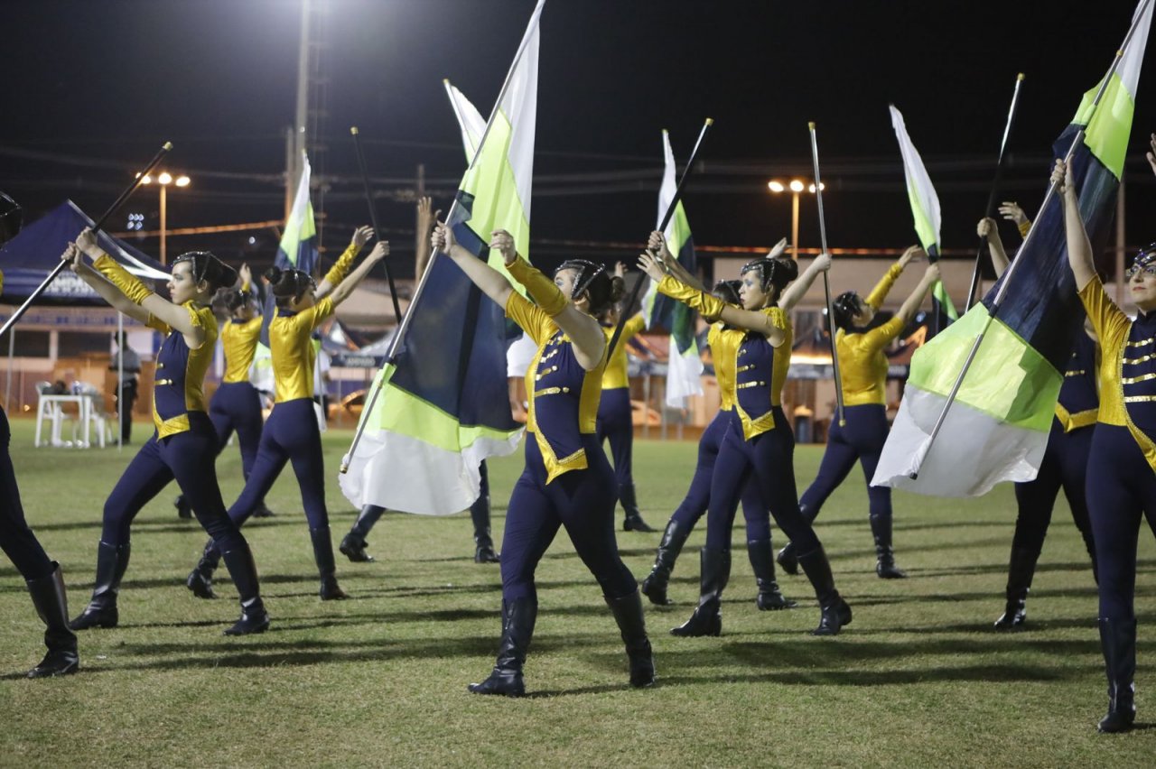 Coreografia sendo apresentada durante o evento