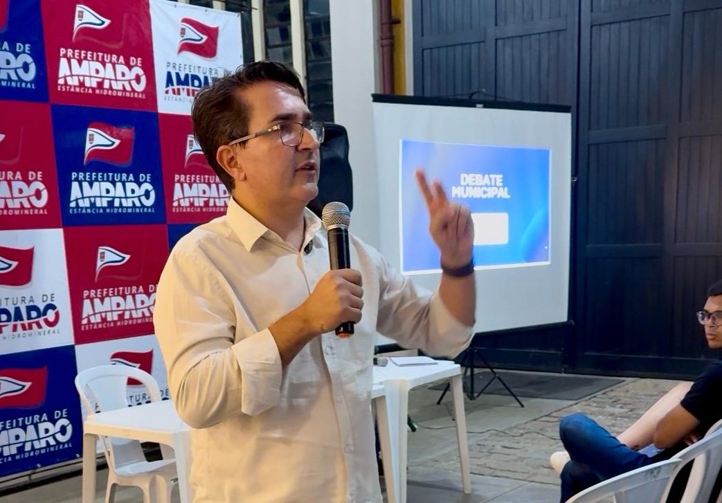 Prefeito de Amparo durante debate sobre concesso de pedgios