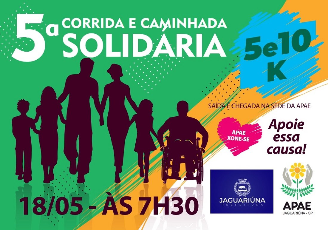 Cartaz de divulgao da corrida