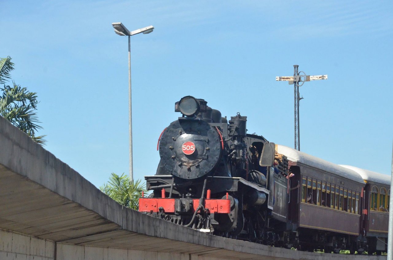 Trem turstico integra passaporte (Foto Gislaine Mathias)