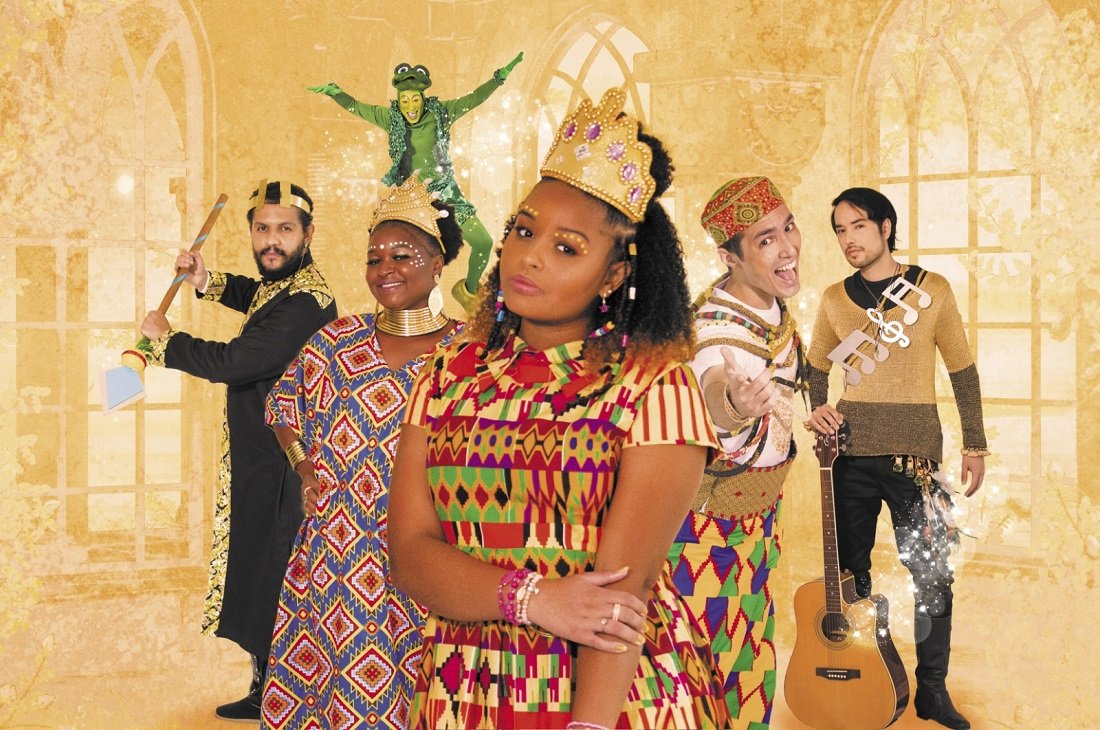 O musical traz a histria indita de uma princesa e um sapo, num reino repleto de cultura africana