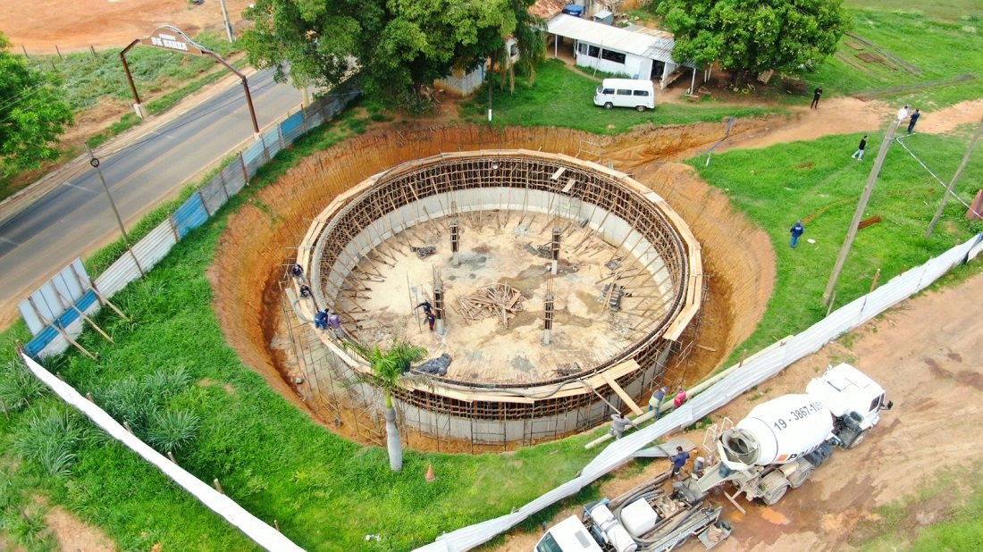 A estrutura ser fundamental para reforar o sistema de abastecimento da cidade (Foto Diego Monarin)
