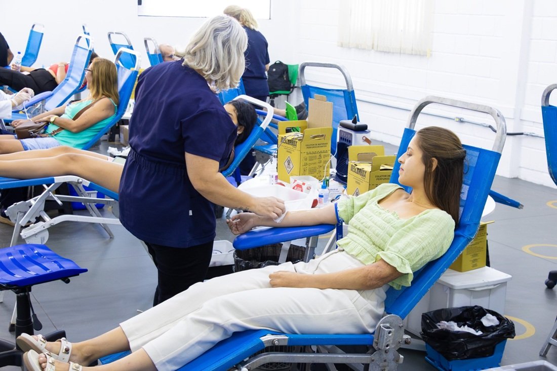 Campanha de sangue acontece neste s�bado de manh� (Foto Diego Monarin)