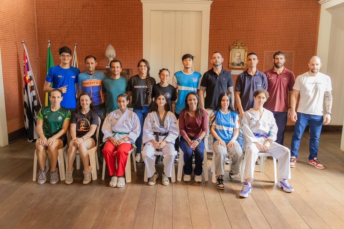 Jaguariunenses que conquistaram o Bolsa Atleta (Foto Diego Monarin)