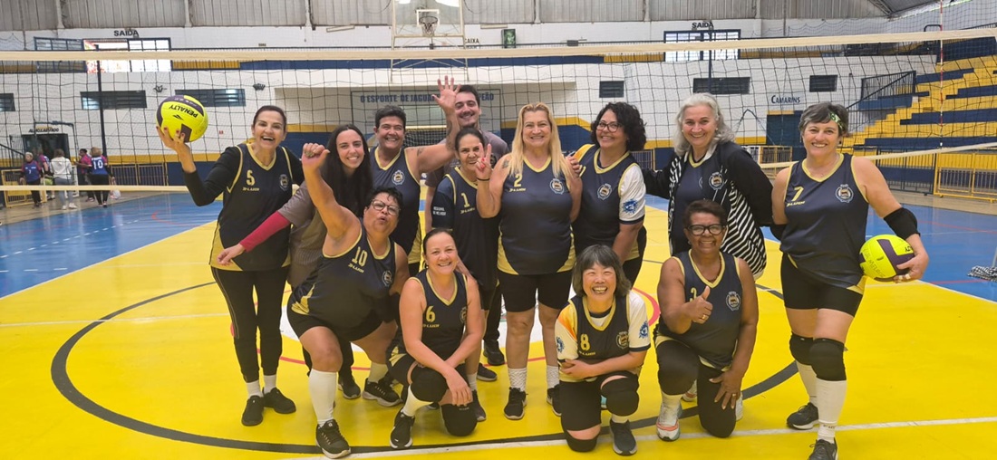 Equipe de vôlei venceu os dois jogos disputados (Foto divulgação) 