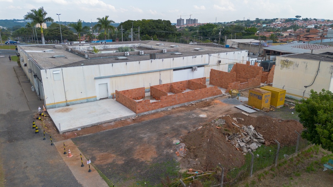 UPA para idosos já vem sendo construída em Jaguariúna (Foto Thiago Carvalho) 