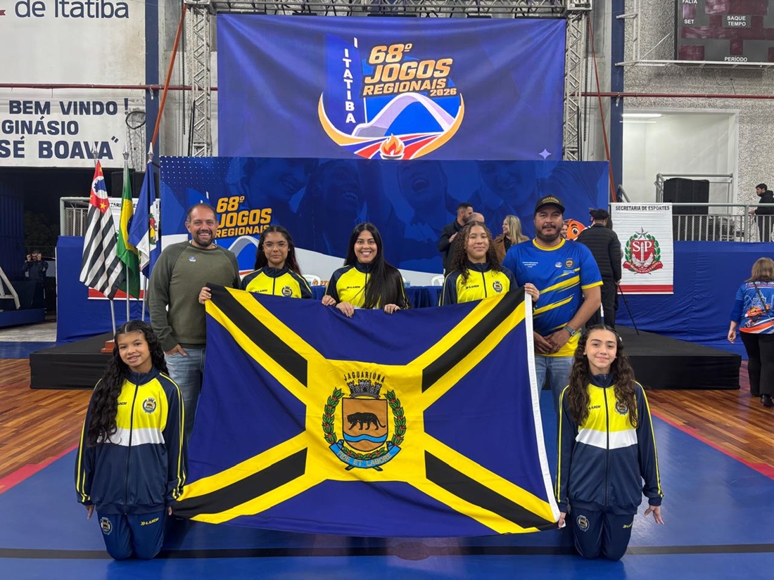 Atletas da Ginástica Rítmica participam da abertura dos Jogos (Foto divulgação)