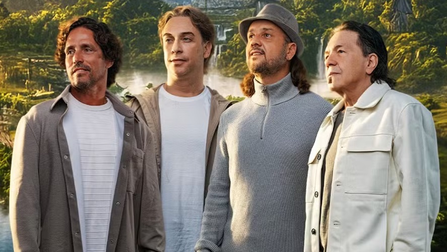 Formada por Tato, Valdir, Alemão e Dezinho, a banda coleciona muitos sucessos, entre eles, Rindo à Toa, Xote dos Milagres, Xote da Alegria e Colo de Menina (Foto de divulgação)