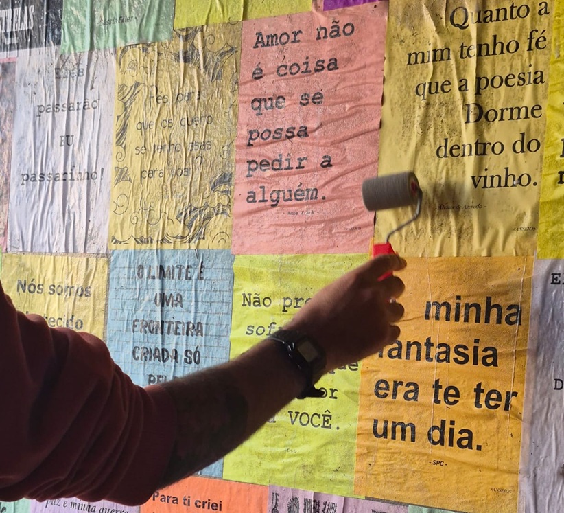 Estudantes produziram cartazes com mensagens positivas, utilizando ferramentas digitais para criar e desenvolver os materiais (Foto divulgação)