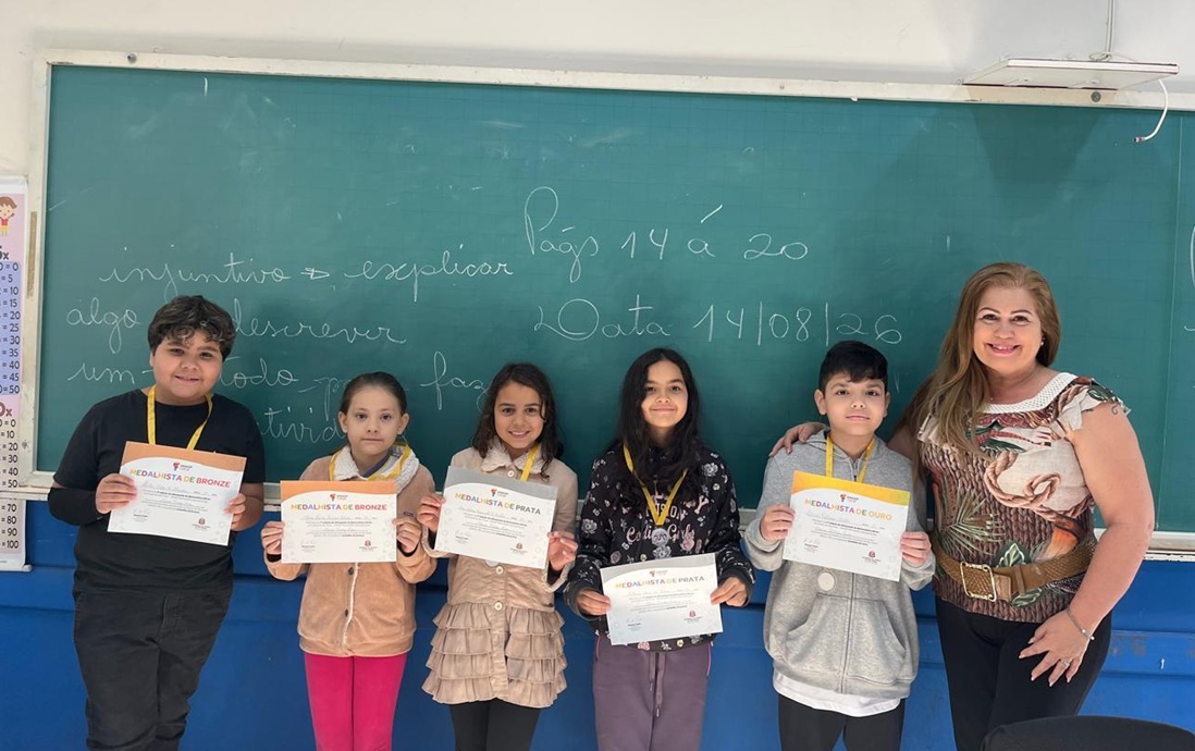 Alunos de Jaguariúna se destacam na Olimpíada de Matemática (Foto divulgação) 