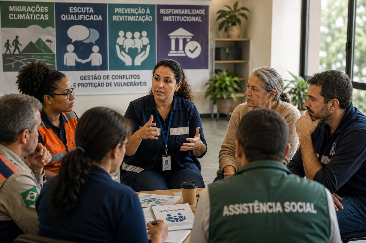 Capacitação tem como objetivo preparar a rede de proteção para que atue em catástrofes de maneira mais integrada e humanizada (Foto divulgação)