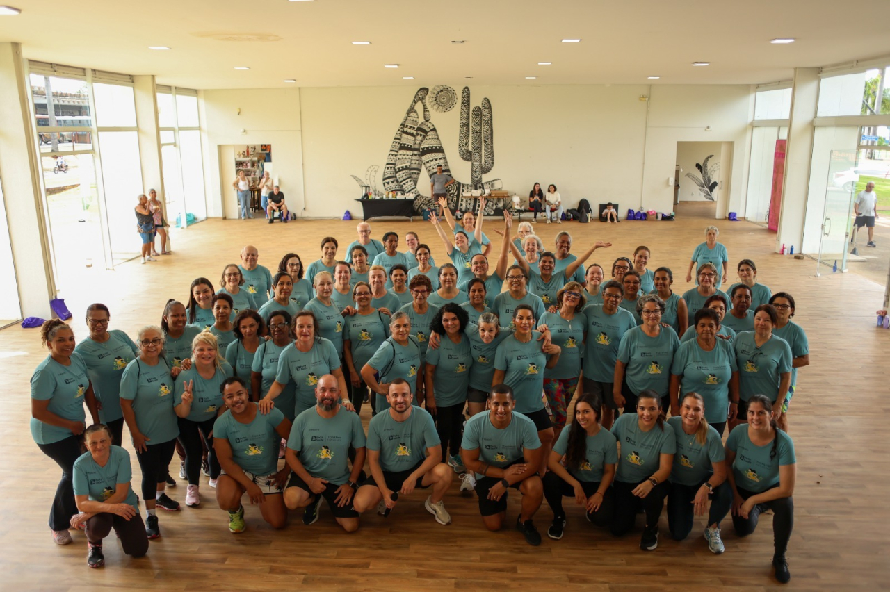 Alunos registraram a participação no evento (Foto Yuri Thomé)