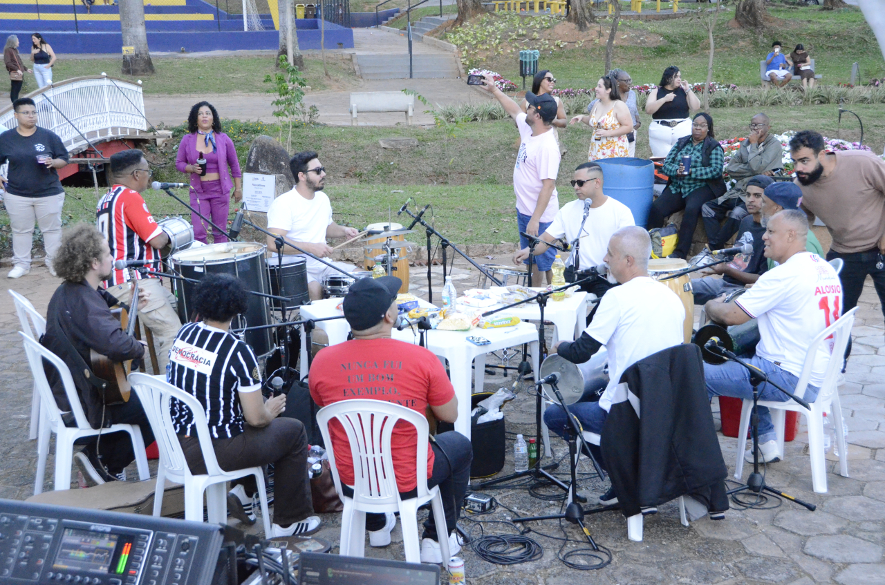 Samba no Parque reunirá bateria Pegada da Onça e participação de escola (Foto Gislaine Mathias)