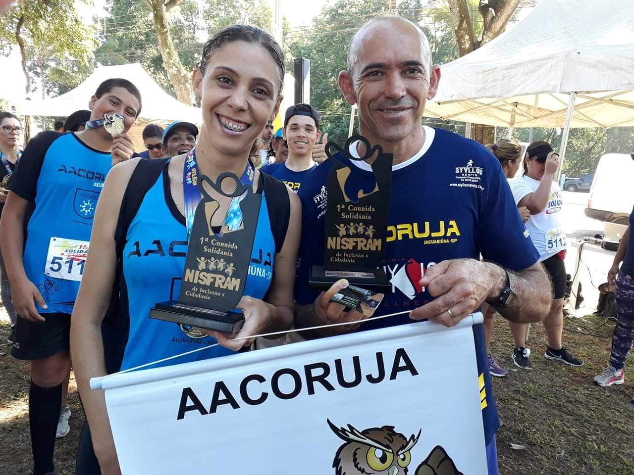 Aline e Uilson foram os principais destaques da equipe na prova