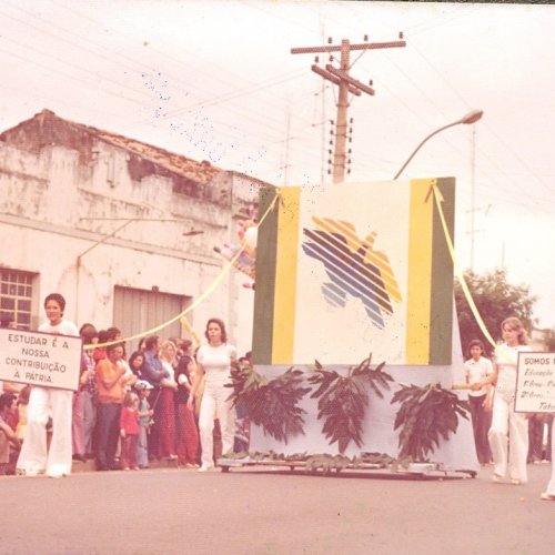 Informaes sobre os nmeros escolares na Jaguarina do passado (Foto Casa da Memria Padre Gomes)