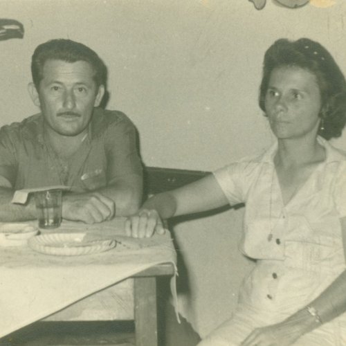 Adelmo e Beatriz Carpi no Salo do Roberto, em 1966 (Acervo de famlia) 