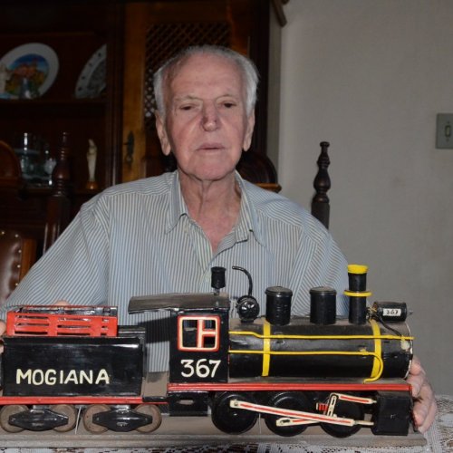 Foto de Manoel tirada durante entrevista do projeto Memrias de Jaguarina (Foto Gislaine Mathias) 