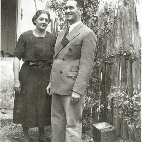 Augusto Jos de Almeida e a esposa Thereza Machado de Almeida, pais de Nilde (Acervo Casa da Memria Padre Gomes)