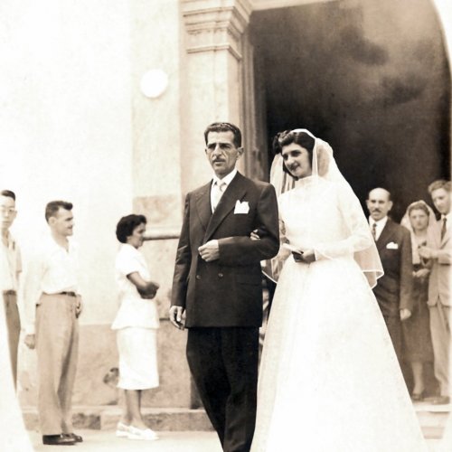 Casamento de Aristides Rizzoni e Nilde (Acervo Casa da Memria Padre Gomes) 