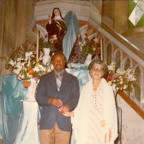 Casamento de Moacir Ventura com Isabel no dia 29 de maio de 1.982, na Igreja Centenria de Santa Maria (Acervo Casa da Memria Padre Gomes) 