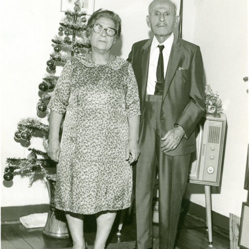 Casal Ceclia Nader Hossri e Miled Hossri (Acervo Casa da Memria Padre Gomes) 