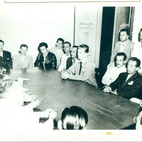 A primeira reunião para discutir a emancipação de Jaguariúna aconteceu em janeiro de 1952, na Fazenda Florianópolis (Acervo Casa da Memória) 