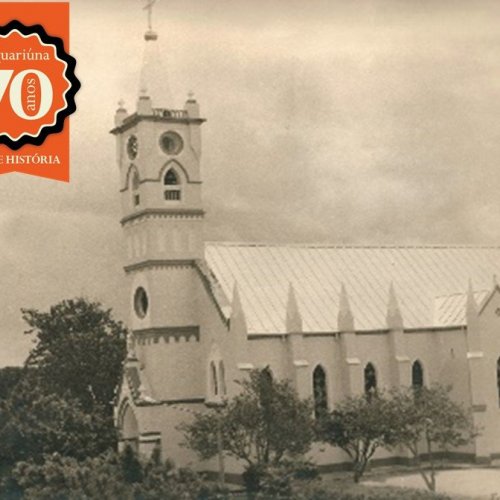 Igreja comeou ser construda no ano de 1889 (Acervo Casa da Memria)  