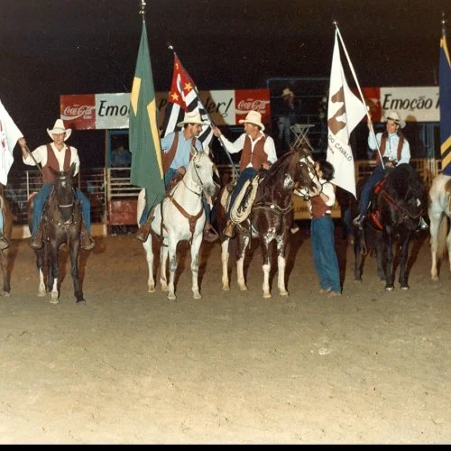 Abertura do Rodeio de Jaguariúna no Campo do Padre (Acervo Casa da Memória) 