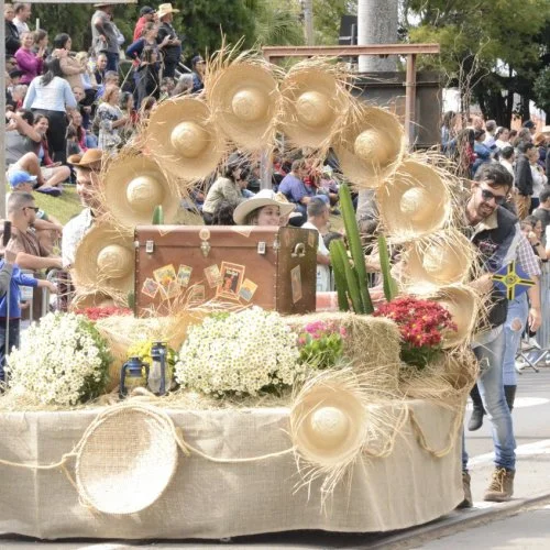 Desfile de alunos na 50ª Cavalaria Antoniana (Fotos Gislaine Mathias) 