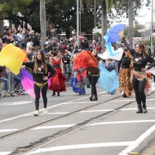 Desfile de alunos na 50ª Cavalaria Antoniana (Fotos Gislaine Mathias) 