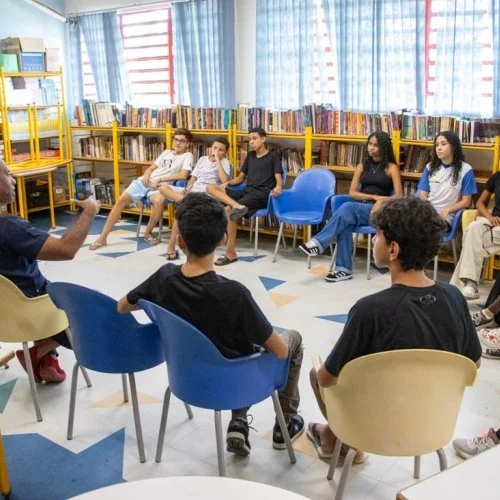 Escola Municipal Mário Bergamasco recebe ação de prevenção à gravidez na adolescência