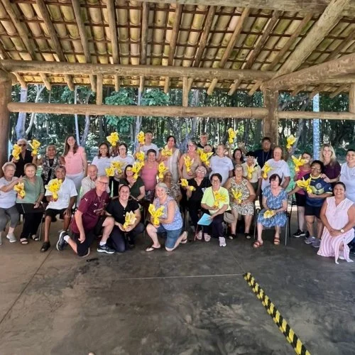 Secretaria de Assistência Social entrega Ovos de Páscoa no Centro Dia do Idoso de Jaguariúna 