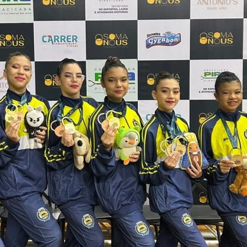 Equipe de Ginástica Rítmica de Jaguariúna conquista resultados expressivos na Copa Soma Nous 