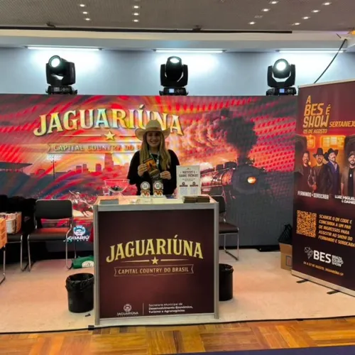 Estande de Jaguariúna no Conexidades mostra os destaques turísticos