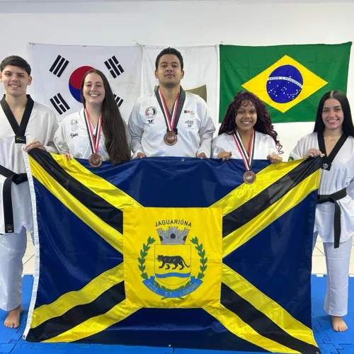 Taekwondo de Jaguariúna ganha três medalhas nos Regionais