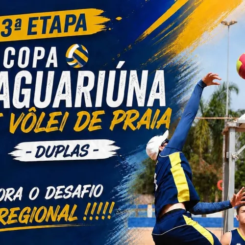 3ª etapa da Copa Jaguariúna de Vôlei de Praia é neste domingo