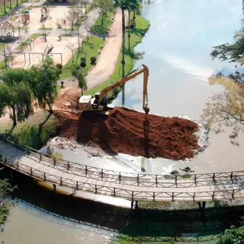 Secretaria inicia obras de revitalização do Parque dos Lagos